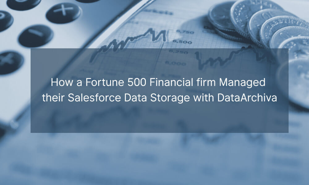 DataArchiva for Financial Industry: How a Fortune 500 Financial firm Managed their Salesforce Data Storage